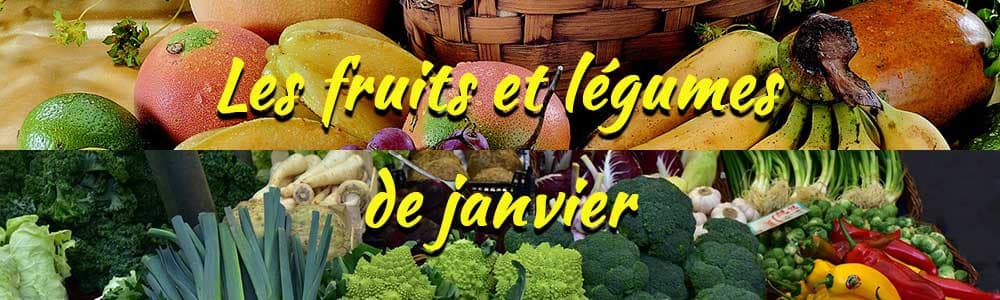 Les fruits et légumes de saison : Janvier