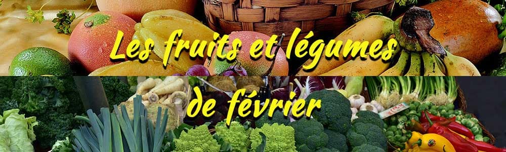 Les fruits et légumes de saison : Février