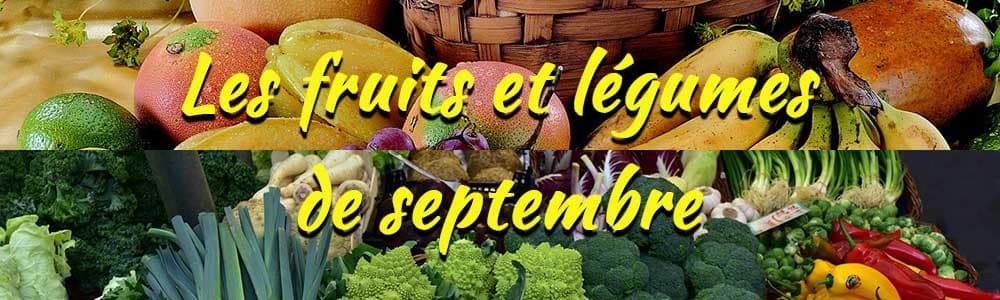 Les fruits et légumes de saison : Septembre