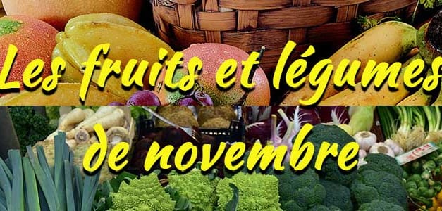 Les fruits et légumes de saison : Novembre